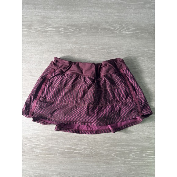 Lululemon Skort Athletic Skirt Purple Burgundy Running Tennis Golf Gym Size 28 - Picture 1 of 10